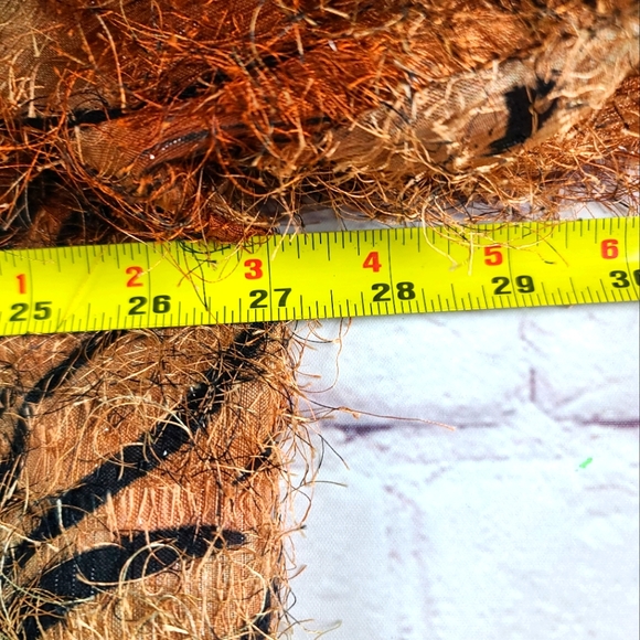 MlleGabriel Women's 20 Tiger Striped Eylash Sweater Jacket - Picture 9 of 10